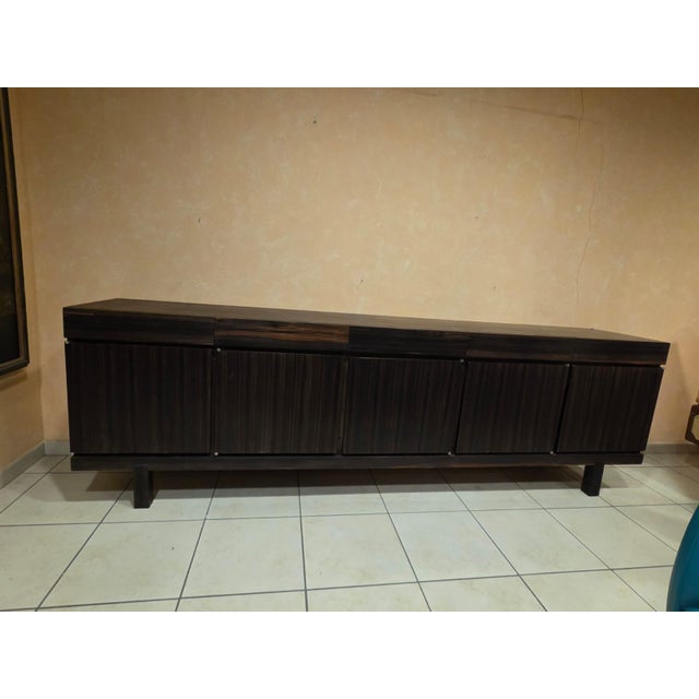Large Veneered Sideboard, 1980s For Sale - Image 4 of 12