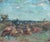 Vintage Ukrainian Impressionist Oil Painting, Rural Landscape, 1960s 18-22 For Sale - Image 4 of 6