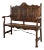 Carved European Hall Bench For Sale