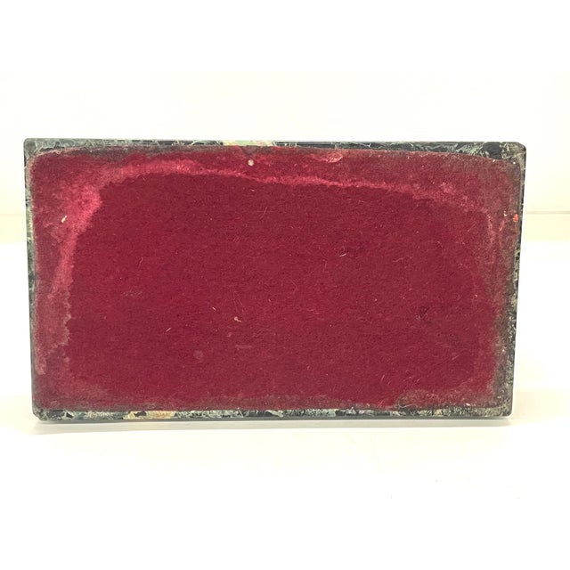 Antique Greyhound Whippet Sculpture in Aged Bronze and Serpentine / Verde Marble Base For Sale In Detroit - Image 6 of 13