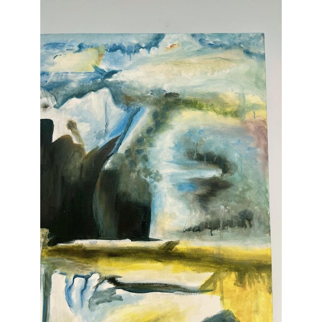Large Bold Abstract Original Oil Painting on Canvas For Sale - Image 4 of 8
