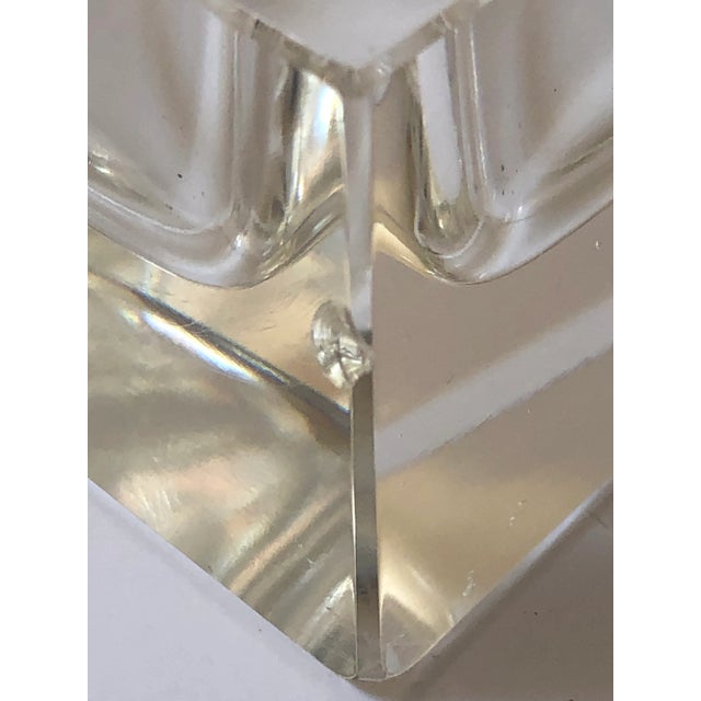 1970s Large Crystal Cigar Dunhill Ashtray in Box For Sale - Image 5 of 7