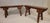 Spring Benches (Pair) 20h x 41w x 13d (lowest part of the legs) The top of the pair is a solid plank of wood. The legs are...