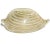 Vintage Murano Barovier Toso Gold Flecks White Swirl Italian Art Glass Heart Ashtray Dish Bowl For Sale - Image 10 of 11
