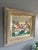 Mid-Century Modern 'Where Houses Gather' Vintage Geometric Abstract Street Scene Oil Painting by Swedish Artist Wilhelm Wik (1897-1987), Framed For Sale - Image 4 of 12