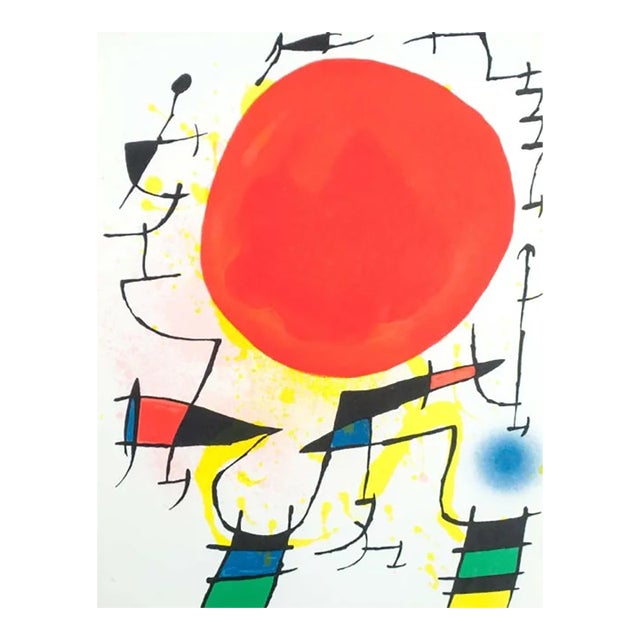 Joan Miro Original Lithograph V1-3 Mourlot 1970 For Sale