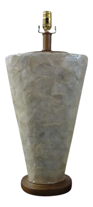 Vintage Italian Karl Springer Inspired Capiz Shell Lamp