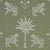 Traditional Sample - Schumacher Tiger Palm Silhouette Outdoor Fabric In Sage For Sale - Image 3 of 5