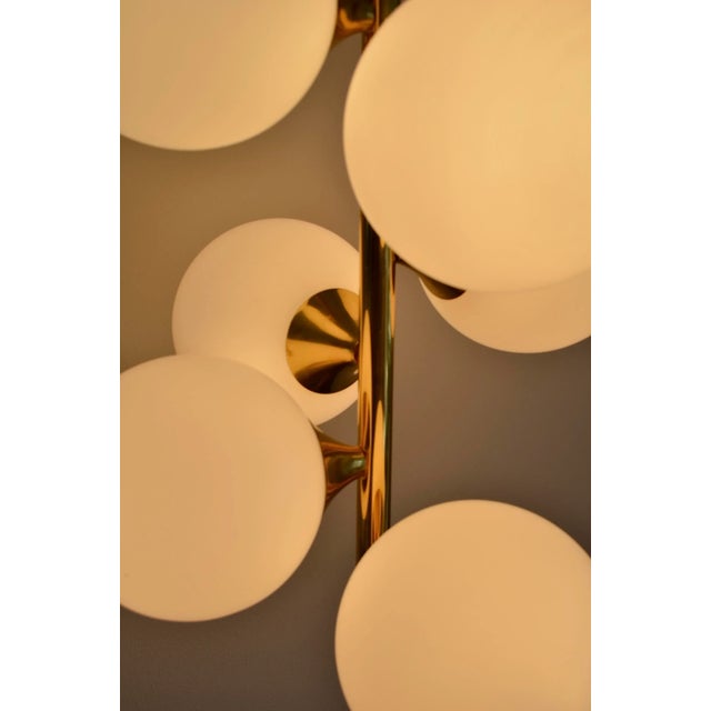Gold Mid-Century German Brass and Metal Table Lamp, 1960s For Sale - Image 8 of 13