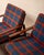 Wood Chestnut and Tartan Chairs from Antimott Wilhelm Knoll, Germany, 1950, Set of 2 For Sale - Image 7 of 14