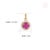 Vintage Inspired Sunburst Ruby & Diamond Halo Pendant in 14k Yellow Gold For Sale - Image 10 of 14