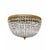 Empire Ceiling Lamp in Crystal and Gilded Bronze, 1980s For Sale - Image 9 of 9