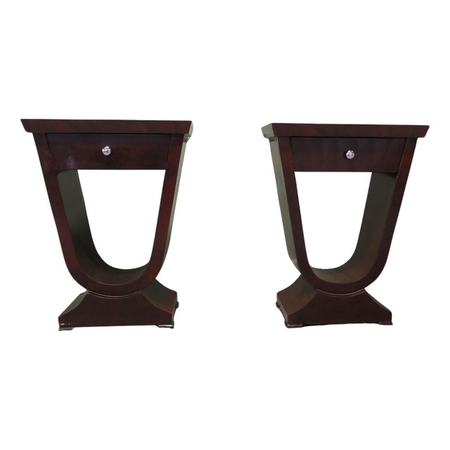 Vintage Art Deco Bedside Tables, 1970, Set of 2 For Sale