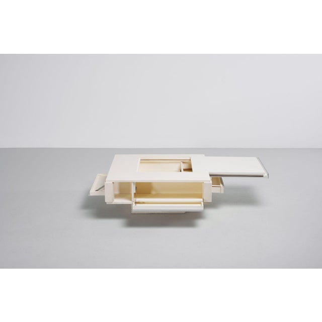 White Vintage Dry Bar Coffee Table by Cesare Augusto Nava, 1960 For Sale - Image 8 of 16
