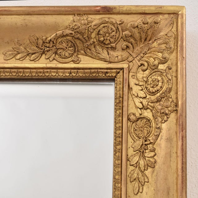 Gold Antique Gold Leaf Mirror, 1850s For Sale - Image 8 of 11