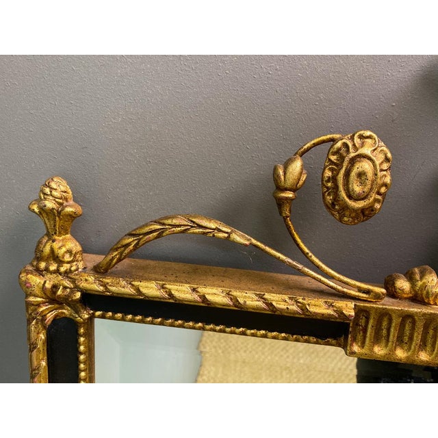 Empire Hand Carved and Guilded Mirror from Spini Firenze, 1960s For Sale - Image 9 of 14