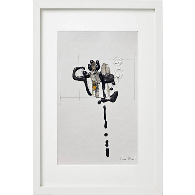 Set of 6 - One-of-a-Kind Organic Modern Framed Botanic Floral Oil Paintings by Diane Grant - Secession Style / Herbarium / Floral / Earth Tones For Sale - Image 4 of 8