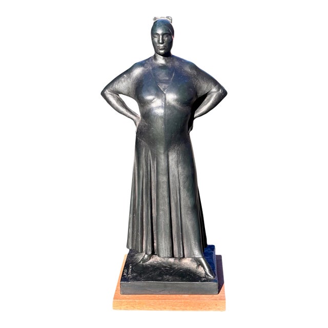 Vintage Gaston Lachaise Standing Woman Figural Sculpture, 1968 Alva Museum Replica For Sale