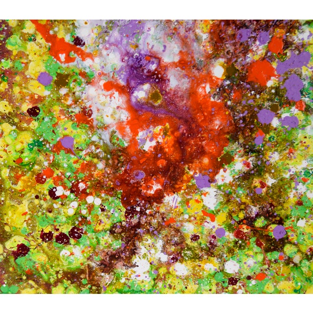 "splash" - Abstract Expressionist Composition in Acrylic on Canvas Bold abstract splatter composition by California artist...