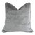 Modern Cowtan & Tout Malabar Gray & Cream Spot Velvet Feather/Down Pillow For Sale