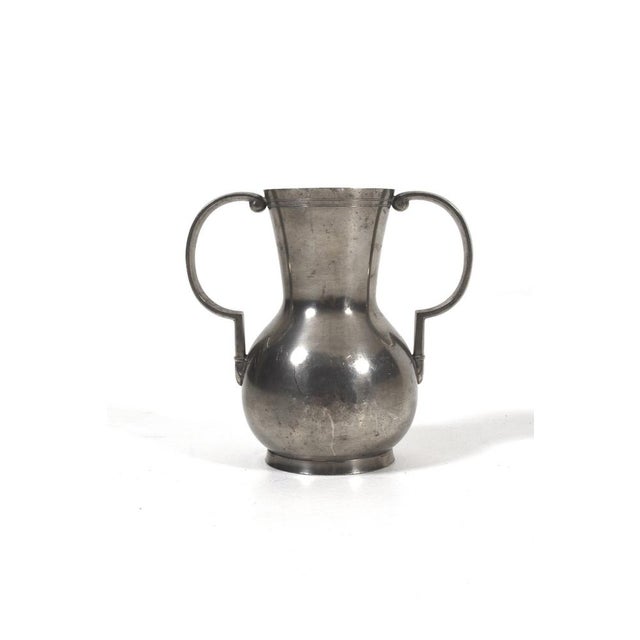 Scandinavian Modern Art Deco Pewter Vase from GAB, Stockholm, 1932 For Sale - Image 12 of 12