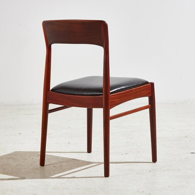 Model 26 Rosewood Dining Chair by Henning Kjærnulf for Korup Stolefabrik, 1960s, Set of 4 For Sale - Image 3 of 18