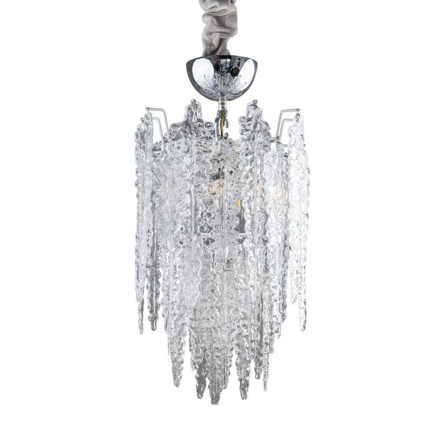 Vintage Murano Glass Chandelier from Venini, 1960s For Sale