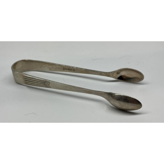 Art Deco Antique Art Deco Briddon Brothers Silver Plate Sugar Nips/Tongs From England - Circa 1910 For Sale - Image 3 of 10