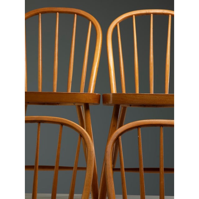 Brown Dining Chairs, 1970s, Set of 4 For Sale - Image 8 of 11