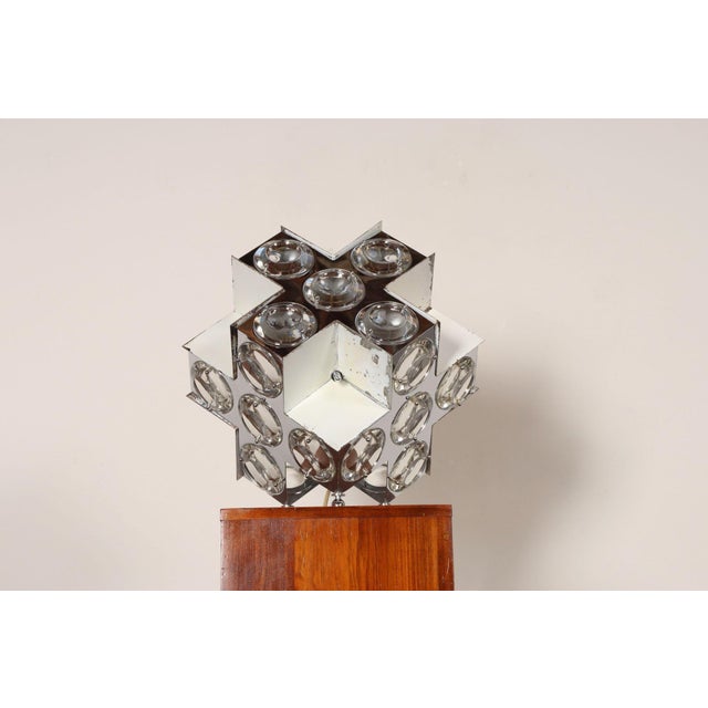 Oscar Torlasco Vintage Italian Modernist "Stilkronen" Chrome Table Lamp by Oscar Torlasco For Sale - Image 4 of 18