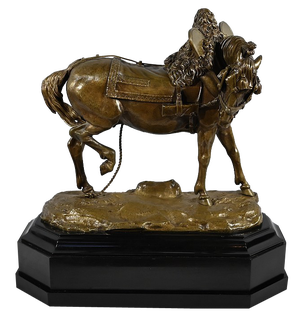 Bronze The Draft Horse by T. Gechter, 1841