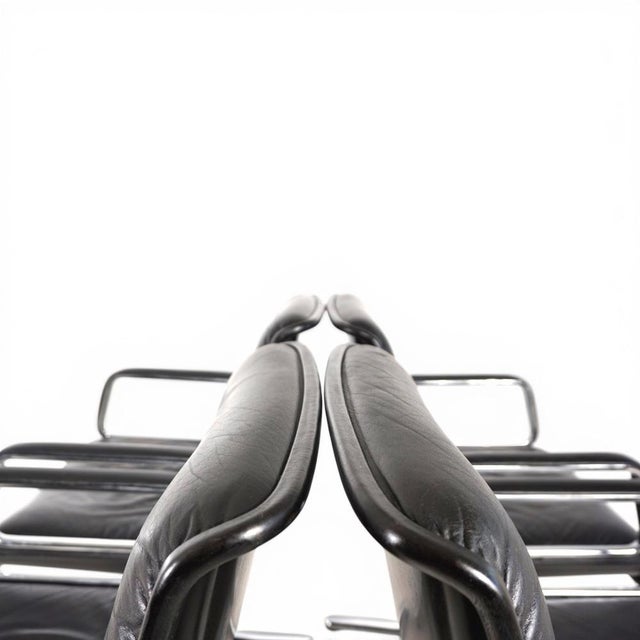 Black Delta Swivel Chairs by Delta Design for Wilkhahn, 1970s, Set of 4 For Sale - Image 8 of 18