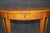 Wood Adams Style Paint Decorated English Satinwood Demilune Console Table For Sale - Image 7 of 10