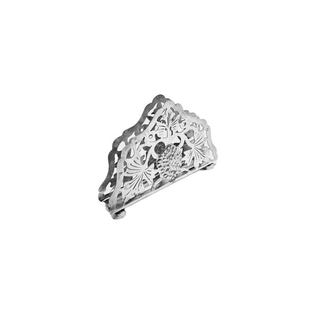 Postmodern Art Deco Silver Napkin Holder, Poland, 1960s For Sale - Image 9 of 18