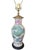 Antique Chinoiserie Porcelain Enamel Lotus Flower Vase Lamp For Sale - Image 9 of 18
