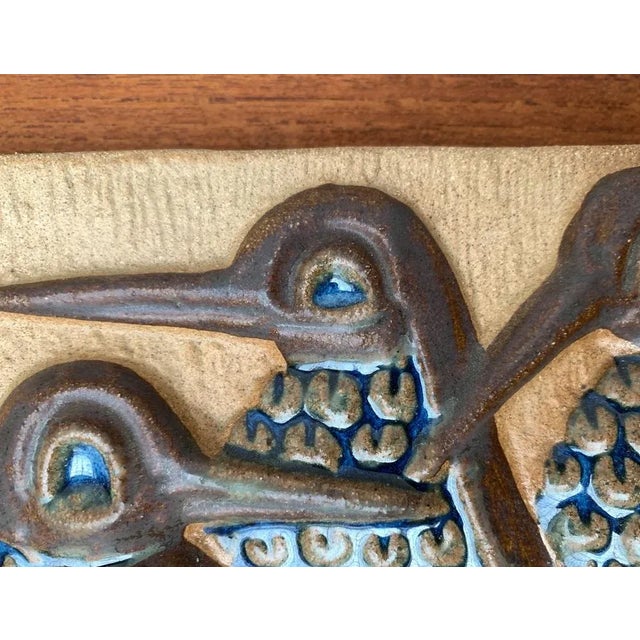 Mid-Century Danish Wall Relief Plate by Marianne Starck for Michael Andersen Bornholm For Sale - Image 9 of 18