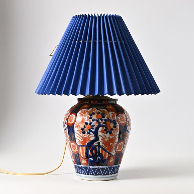 Imari Porcelain Table Lamp, 1890s For Sale - Image 13 of 13