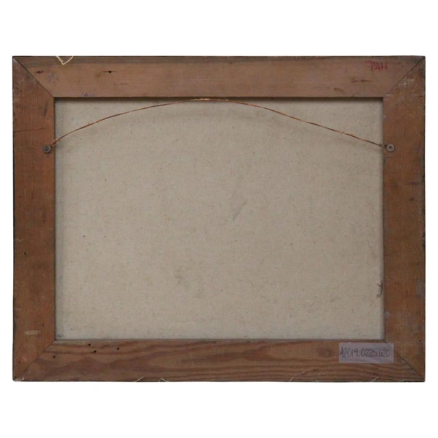 H. Mentzel "Idyllic Pastel Landscape" Realist Oil Painting For Sale In Houston - Image 6 of 7