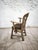 Animal Skin Dutch Brutalist Oak Armchair with Leather Seat, 1970s For Sale - Image 7 of 16