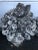 English cast stone, early 20C., garden ornament. Naturally aged, weathered patina. Floral, fruit-filled. Stands...