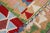 Red 1970s Southwestern Style Geometric Design Handmade Oushak Accent Rug For Sale - Image 8 of 9