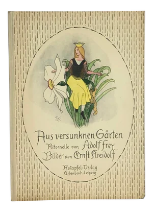 Vintage Children's Book With Flower Fairy Art