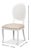 Cane Back Dining Chairs in White with Taupe Velvet, Sets of 2 For Sale - Image 11 of 11