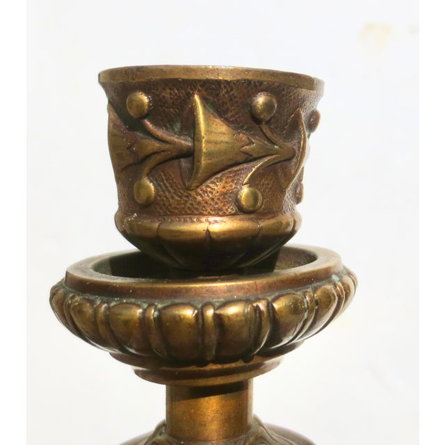 French Empire Neo-Classical Candlesticks - A Pair of 2 For Sale - Image 11 of 16
