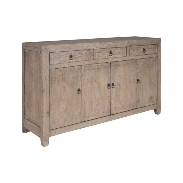 Transitional Three Drawer Four Door Server For Sale - Image 3 of 9