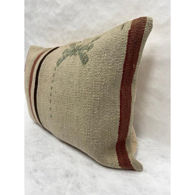 Turkish Hemp Pillow Cushion Natural Beige Brown Green Burgundy Pillow Cushion Cover 16" x 24" #30274 Enhance your home...