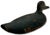 Very Large Size Antique American Carved Wood Hand Painted Duck Hunters Decoy From Downeast Coastal Maine - 21 1/2 Inches Long For Sale - Image 9 of 18