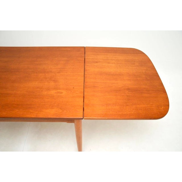 Wood Vintage Danish Teak Drop-Leaf Dining Table attributed to Borge Mogensen for Søborg Møbelfabrik, 1960s For Sale - Image 7 of 8
