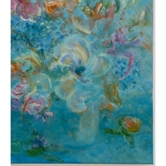 “Blue Note” Oil on Linen by Nancy M. Vignola - For Sale - Image 4 of 9