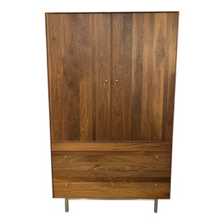 Room & Board Hudson Armoire + Steel Base For Sale